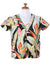 Heliconia Hawaiian V-Neck Blouse Black Paradise Found