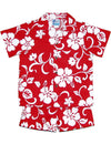 Hibiscus Kaneohe Toddler Boy's Clothes Set Red RJC