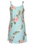 Hibiscus Leis Short Hawaiian Dress Aqua RJC