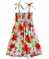 Hibiscus Lulu Girls Flower Dress Aqua RJC