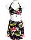 Hoku Halter Top & Wrap Skirt 2-Piece Women Set