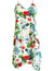 Ilikai Bouquet Scarf Hem Short Hawaiian Dress White RJC