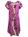 Ilima Flower Lei Muumuu Dress Pull Over Fuchsia Royal Creations