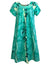 Ilima Flower Lei Muumuu Dress Pull Over Green Royal Creations