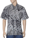 Tribal Shirt Design Button Up Malama Black Shaka Time Hawaii