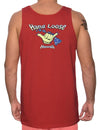 Island Hang Loose Tank Top Red Shaka Time Hawaii