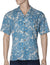 Kohala Forest Rayon Hawaiian Shirt Navy KY