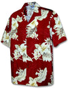 Lanai Hibiscus Hawaiian Shirt Red Pacific Legend