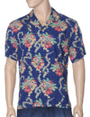 Lei of Hawaii Aloha Shirt Blue Two Palms