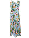 Liliha Tea Length Sleeveless Hawaiian Dress