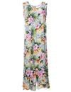 Liliha Tea Length Sleeveless Hawaiian Dress