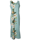 Long Maxi Cocktail Dress Side Design Lanikai Green KY