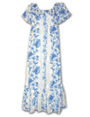 Long Muumuu Hawaiian Dress Haku Laape White KY