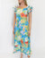 Long Muumuu Blue Dress Tropical Forest Mirage Blue Pacific Legends