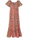 Long Muumuu Dress Relaxed Fit Paia Coral KY