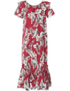 Long Muumuu Dress Hawaiian Kekoa Relaxed Fit Red Royal Creations