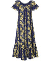 Long Muumuu Dress Relaxed Fit Kaimana Navy KY