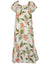 Long Muumuu Hawaiian Dress Kahua Plumeria Coral KY