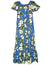 Long Muumuu Hawaiian Dress Kalea Blue KY