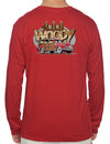 Long Sleeve T-Shirt Hawaiian Surfer's Woody Car Red Shaka Time Hawaii