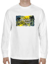 Long Sleeves Tee Tropical Paradise Hawaii | White