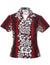 Luna Fitted Hawaiian Blouse Red Royal Creations