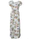 Classic Orchids Full Length Dress Cap Sleeves White KY