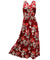 Maxi Long Cocktail Dress Heliconia Paradise Red Paradise Found