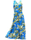 White Ginger Maxi Long Cocktail Hawaiian Dress Royal Paradise Found