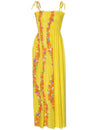 Maxi Smock Long Dress Ohia Yellow Fits XS to XL (2-16) Hilo Hattie