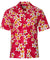 Men Aloha Tropical Island Plumeria Shirt Pink Royal Creations