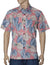 Lanikai Button-Up Dress Hawaiian Shirt Salmon Royal Creations