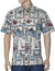 Portlock Button-Up Dress Hawaiian Shirt Cream Royal Creations