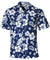 Men's Shirt Hanalei Hibiscus Navy Aloha Republic