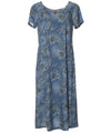 Traditional Relaxed Fit Hawaiian Dress Kailua Charcoal Two Palms