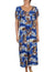 Blue Hawaii Midi Muumuu Dress with Tulip Sleeves Blue Hilo Hattie