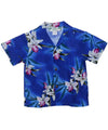 Midnight Orchid Boy's Shirt Blue Two Palms