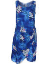 Midnight Orchid Short Sarong Dress Blue Two Palms