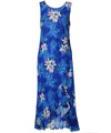 Midnight Orchid Hawaiian Dress Blue Two Palms