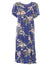 Muumuu Pali Orchid Hawaiian Dress Blue Two Palms