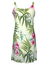 Nalani Short Hawaiian Rayon Dress Beige RJC