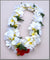 Natural Color Plumeria Flower Silk Lei