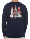 North Shore Hawaii Long Sleeves Sweatshirt Tee Navy Shaka Time Hawaii