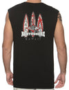 North Shore Hawaii Surfing Muscle Tee Black Shaka Time Hawaii