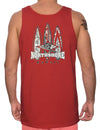 North Shore Hawaii Tank Top T-Shirt Red Shaka Time Hawaii