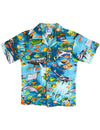 Oceans of Hawaii Boys Shirt Aqua RJC