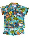 Oceans of Hawaii Toddler Boy's Clothes Set Aqua RJC