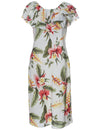 Off Shoulder Short Hawaiian Dress Orchid Pua