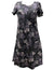 Ohia Cap Sleeves Dress Black Paradise Found