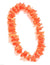 Orange Pumpkin Silk Flower Hawaiian Party Lei Orange